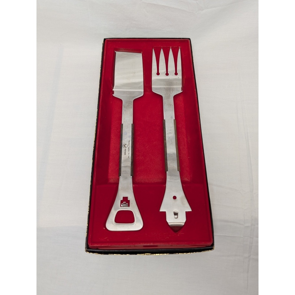 Vernco Chef Tong Set Stainless Steel Set Vintage Original Box Japan